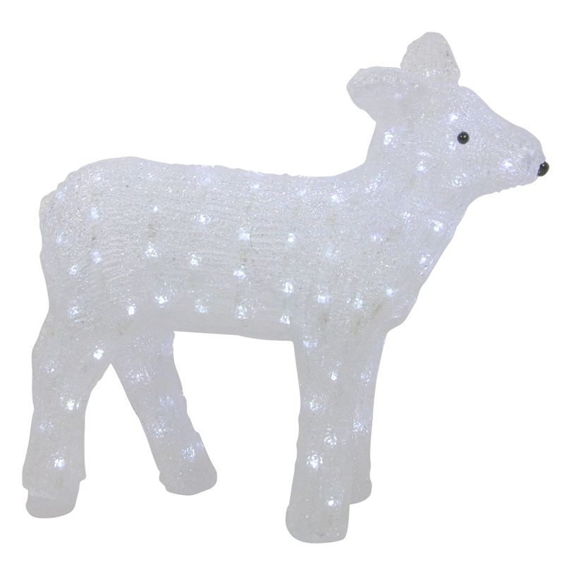 Northlight Lighted Commercial Grade Acrylic Baby Reindeer Christmas Outdoor Decoration - 18", 2 of 4