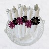 Big Dot of Happiness Elegant Thankful for Friends - Friendsgiving Thanksgiving Party Paper Napkin Holder - Napkin Rings - Set of 24 - 3 of 4