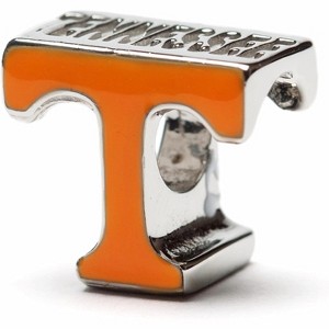 University of Tennessee Power T Bead - Orange Stainless Steel Charm for Bracelets, Vols Fan Gift - 1 of 4