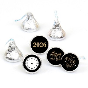 Big Dot of Happiness New Year's Eve - Gold - Round Candy 2026 New Years Eve Sticker Favors - Labels Fits Small Round Chocolate (1 sheet of 108) - 1 of 4