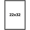 PosterPalooza | Flat Silver Picture Frame - UV Acrylic, Foam Board Backing, Hanging Hardware - 2 of 4