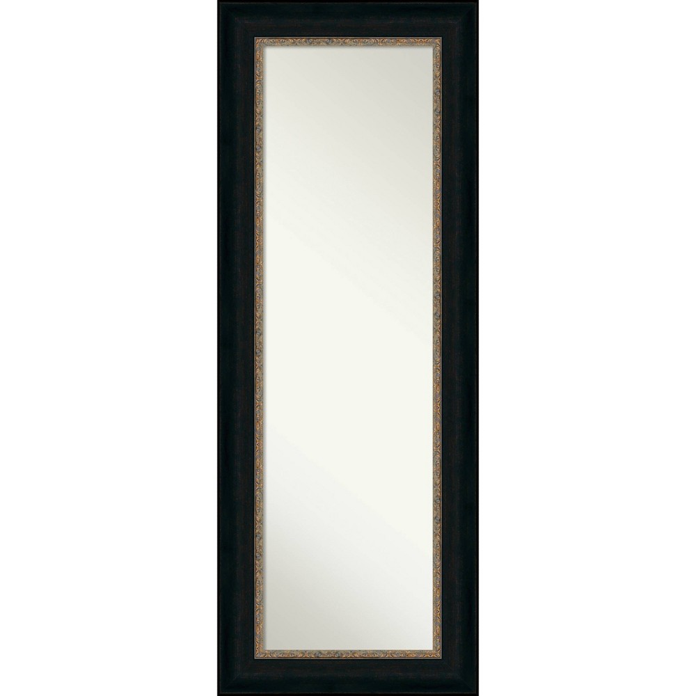 Photos - Wall Mirror 21" x 55" Non-Beveled Paragon Bronze Full Length on The Door Mirror - Amanti Art: Polystyrene Frame, Includes Mounting Hardw