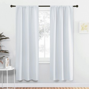 NICETOWN Blackout Curtains Rod Pocket Thermal Insulated Privacy Drapes (2 Panels) - 1 of 4