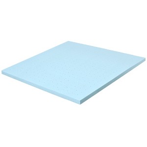 Costway 4''Gel-Infused Memory Foam Mattress Topper Ventilated Bed Pad - 1 of 4