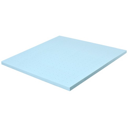 Costway 4''gel-infused Memory Foam Mattress Topper Ventilated Bed