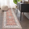 Floral Area Rugs for Living Room, Vintage Low Pile Machine Washable Area Rug, Bedroom Office Dining Room Home Decor - 2 of 4