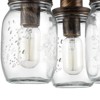 CLAXY 3-Light Mason Jar Ceiling Light Farmhouse Ceiling Light Fixture - 4 of 4