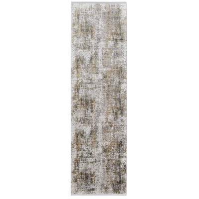 Cadiz Modern Abstract Green/Gray/Ivory Area Rug