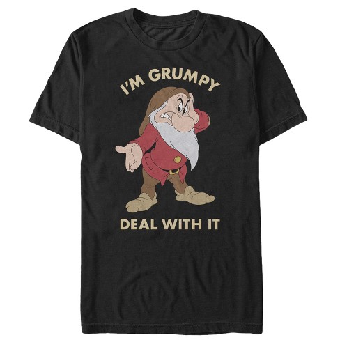 Men S Snow White And The Seven Dwarves Grumpy Deal With It T Shirt Target