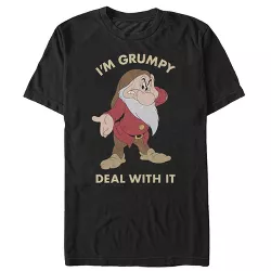 Men's Snow White and the Seven Dwarves Grumpy Deal With It T-Shirt