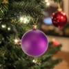 Unique Bargains Plastic Party Wedding Christmas Box Packed Hanging Ornament Balls 2.4" 24 Pcs - 4 of 4