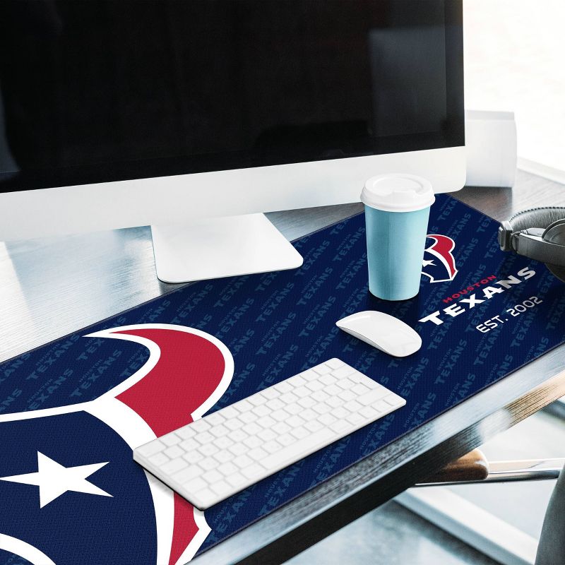 NFL Houston Texans Logo Series 31.5&#34; x 12&#34; Desk Pad, 3 of 4