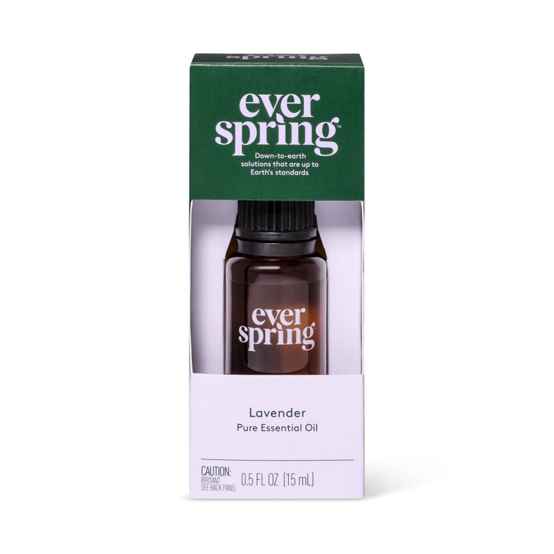 Lavender Pure Essential Oil - 0.5 floz - Everspring&#8482;, 1 of 5