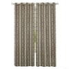 Kate Aurora Safari Living 2 Piece Python Room Darkening Grommet Top Curtain Panels - 2 of 4