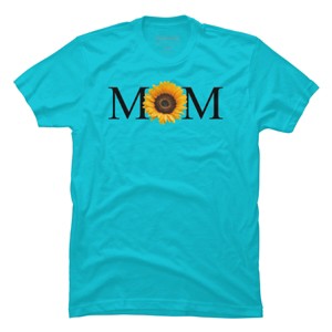 Men's Design By Humans Mother's Day Sunflower Mom By FridayFusion T-Shirt - 1 of 2