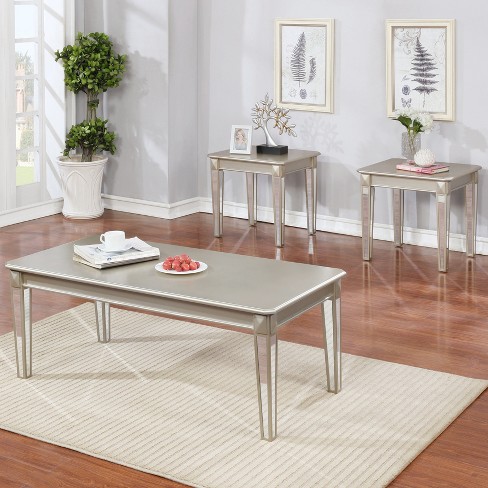 Mirrored coffee table target on sale