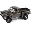 1981 Chevrolet Silverado Stepside Pickup Truck Graystone Metallic "Muscle Trucks" Series 1/64 Diecast Model Car by Auto World - 2 of 4