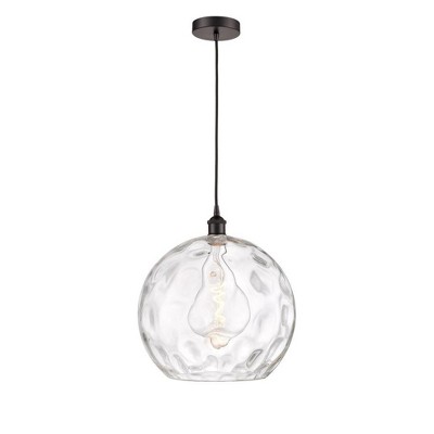 Athens Water Glass - 1 Light Pendant In Industrial Style-15.88 Inches Tall and 13 Inches Wide