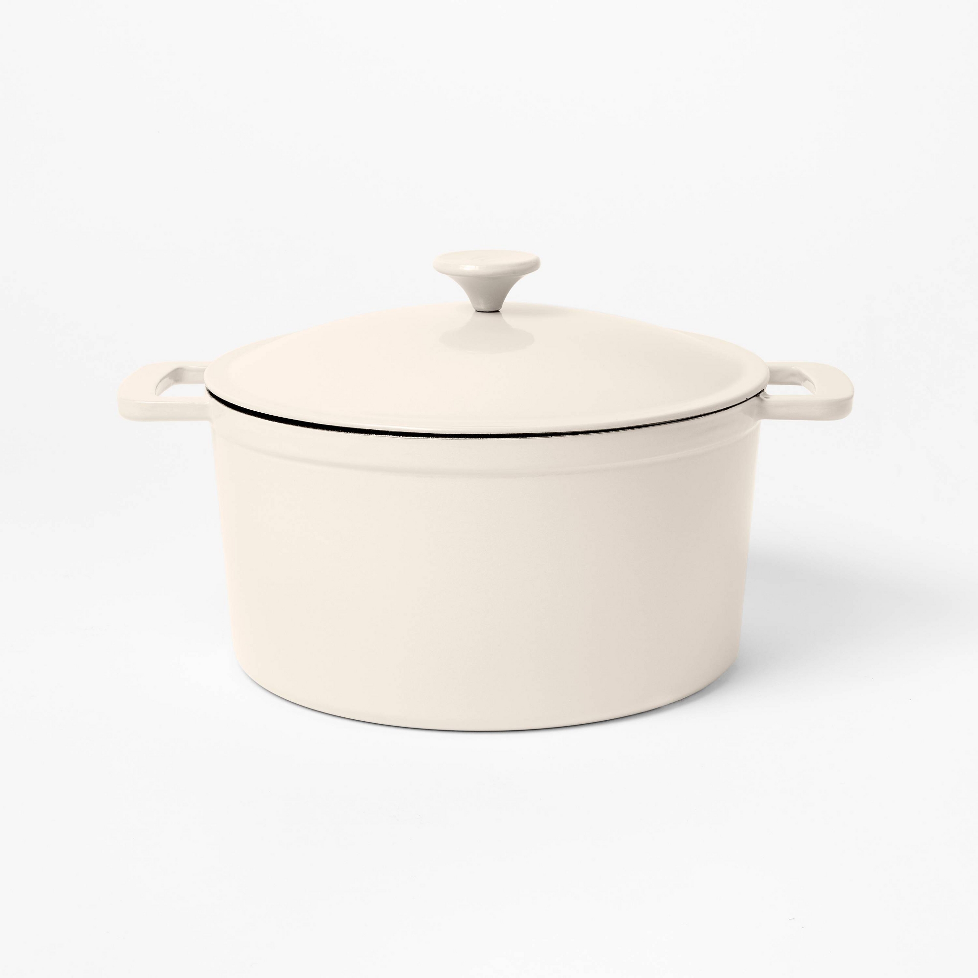 7.5qt Enamel Dutch Oven Cream - Figmint™