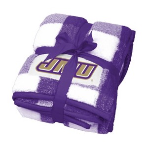NCAA James Madison Dukes Buffalo Check Frosty Fleece Throw Blanket - 1 of 1