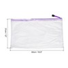 Unique Bargains PVC Waterproof Mesh Zipper Home Office Travel File Bags 12 Pcs - 2 of 4