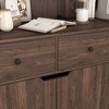 71" Tall Kitchen Pantry Storage Cabinet, Large Capacity Display Cabinet with Reeded Glass Doors and Microwave Stand, Bakers Racks with Storage - 4 of 4