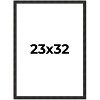 PosterPalooza | 23x32 Thin Barnwood Picture Frame, UV Acrylic, 2 Finishes - Grey and Black - 2 of 4