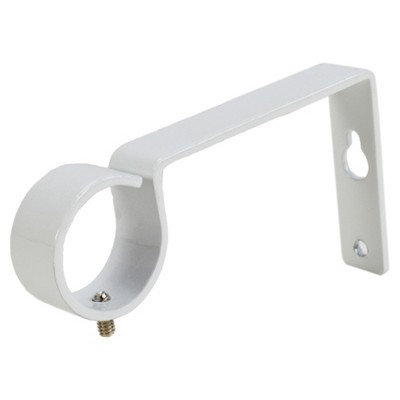 Set of 2 Drapery Rod Brackets White - Versailles Home Fashions