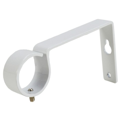 double curtain rod brackets no drilling
