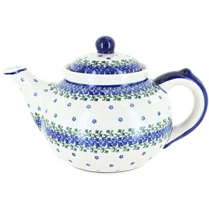Blue Rose Polish Pottery 101 Kalich Teapot - 1 of 2