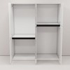 TIRAMISUBEST 4-Door Wardrobe Armoire Closet, 74'' Tall Freestanding Wood Storage Cabinet with 2 Hanging Rods ¨C White Bedroom Organizer - 2 of 4