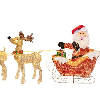 santa with sleigh