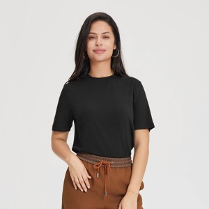 Playera de manga corta de mezcla de lana para mujer - A New Day™