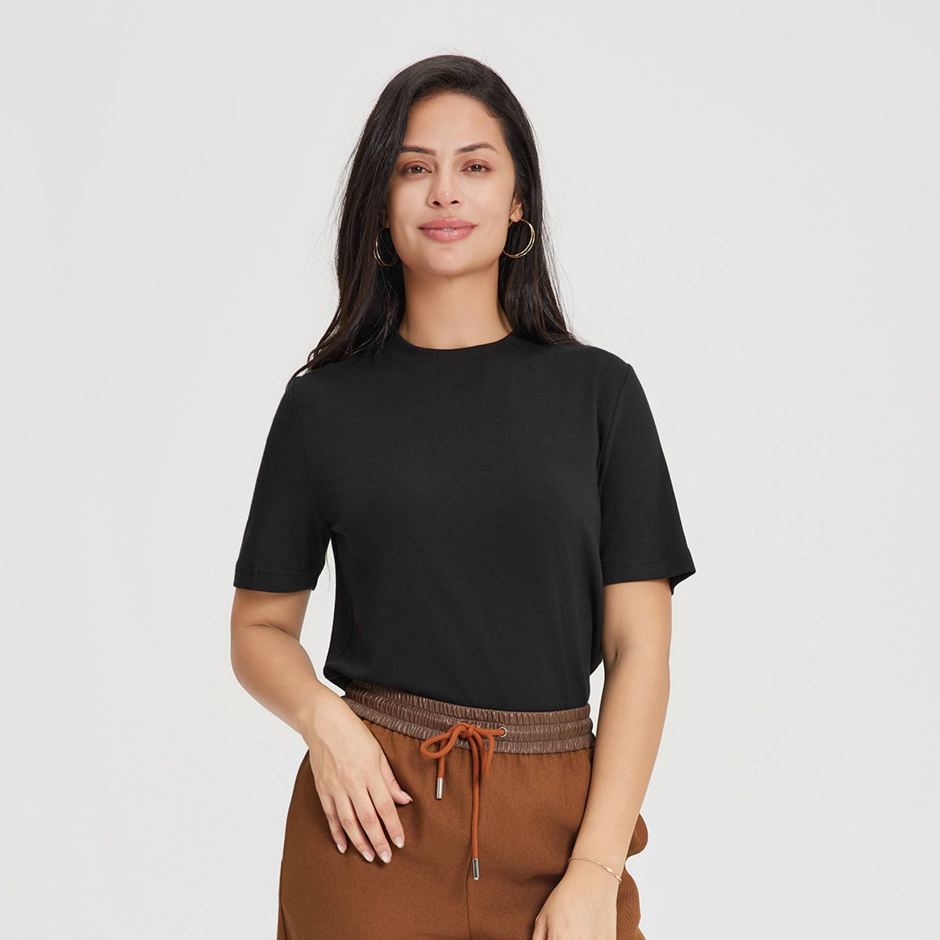 Women's Short Sleeve Wool-Blend T-Shirt - A New Day™