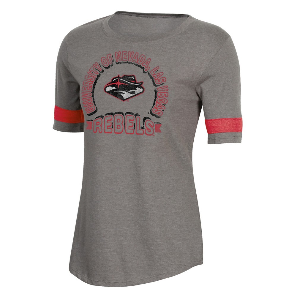 NCAA Women's Short Sleeve Scoop Neck T-Shirt Unlv Rebels - XL, Multicolored