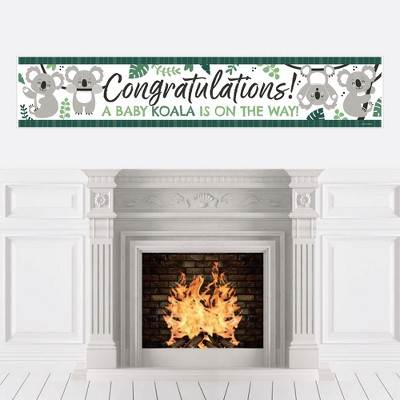 Big Dot of Happiness Koala Cutie - Bear Baby Shower Decorations Party Banner