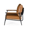 Ridstar Modern Accent Chair with Backrest and Armrests For Living Room, Bedroom & Office-Brown - 2 of 4