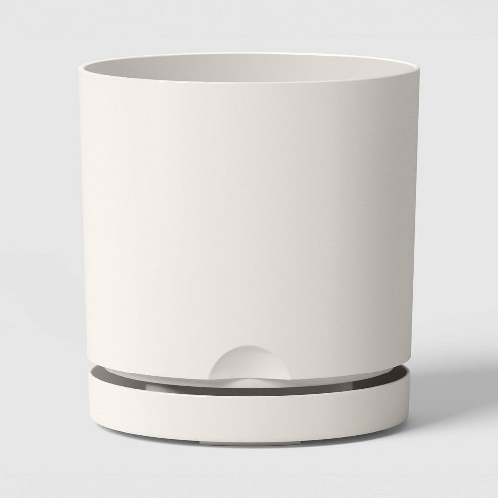 Recycled Resin Indoor Outdoor Planter White 8" - Room Essentials™