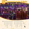 Ollny 720 LED Multicolor Christmas Icicle Lights (Clear Cable, Plug in, 8 Modes), Connectable up to 3 Sets - 3 of 4
