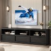 70-Inch Mid-Century Modern TV Stand: Heavy-Duty Media Console for 85” TVs with Storage Drawer & Open Shelves - 4 of 4