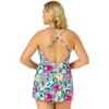 Anne Cole Women's Amalfi Floral Swim Dress With Skirted Bottom - image 2 of 4