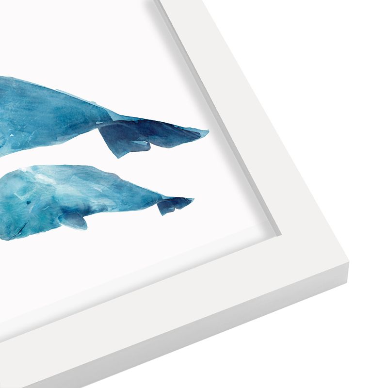 Americanflat Animal Minimalist Whale Baby By Pi Creative Art Framed Print Wall Art, 3 of 8