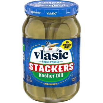 Vlasic Stackers Kosher Dill Pickle Slices - 16 fl oz