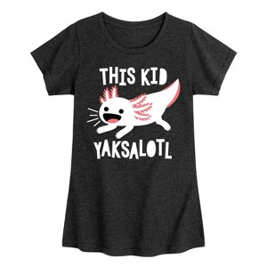 Girls' - Instant Message - This Kid Yaksalotl Fitted Short Sleeve Graphic T-Shirt - 1 of 4