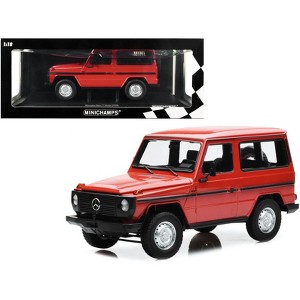 1980 Mercedes-Benz G-Model (SWB) Red with Black Stripes Limited Edition to 504 pcs 1/18 Diecast Model Car by Minichamps - 1 of 4