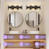 POWLIG 16.54" Dimmable LED Vanity Light, Modern 3-Light Bathroom Wall Light for Mirror Illumination - 3 of 4