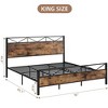 homfan Bed Frame with Headboard and Footboard - Durable Metal Structure, Strong Support Slats, Under-Bed Storage, Noise-Free, Simple Assembly - 2 of 4