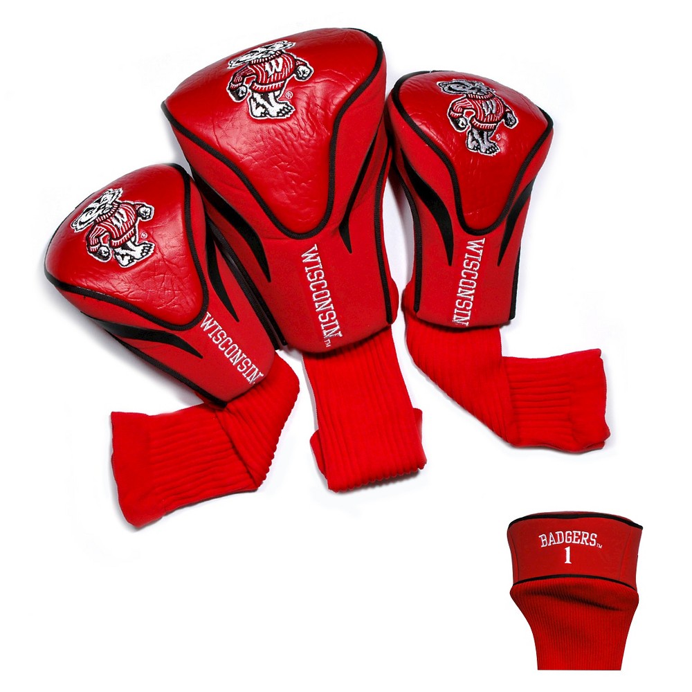 UPC 637556239945 product image for NCAA 3 Pack Contour Golf Club Head Cover University of Wisconsin Badgers | upcitemdb.com