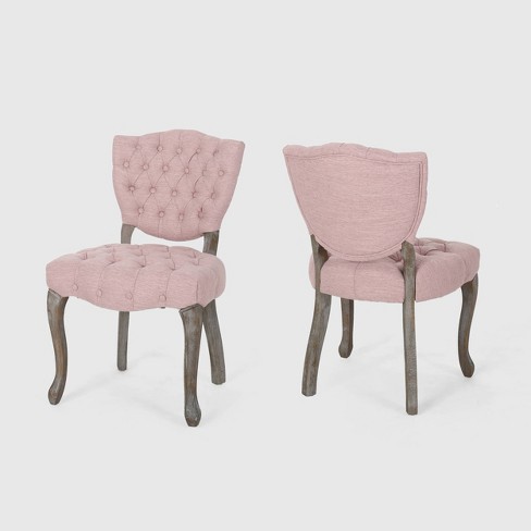 Dining best sale chairs blush