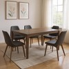 HomeRoots 72" Dark Brown Wood Dining Table - 2 of 4